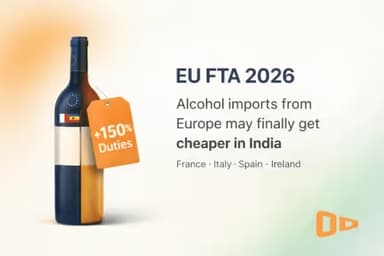EU FTA 2026: Alcohol Imports from France, Italy, Spain to Get Cheaper in India image