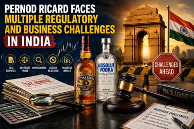 Pernod Ricard Faces Multiple Regulatory and Business Challenges in India image