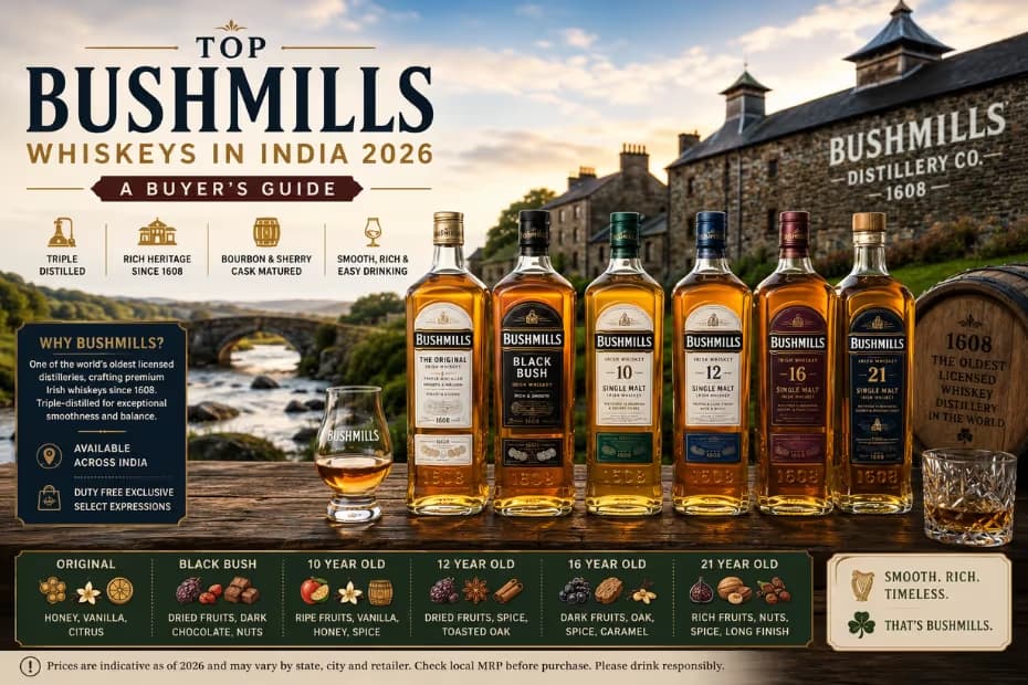 Top Bushmills Whiskeys in India 2026 image