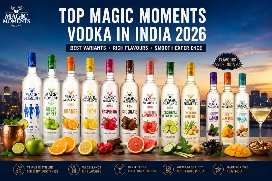 Top Magic Moments Vodka in India 2026: Best Variants, Flavours & Buying Guide image