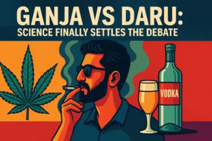 Ganja vs Daru: Science Finally Settles the Debate, Results Will Surprise You Ganja vs Daru: Science Finally Settles the Debate, Results Will Surprise You image